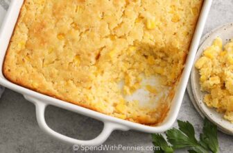 Corn Casserole (6 Simple Ingredients)
