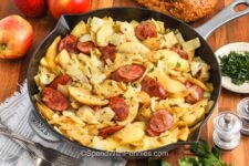 Sausage, Cabbage, and Apple Skillet