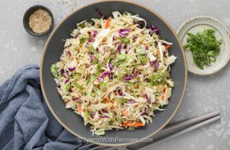 Easy Asian Slaw {Quick Side}
