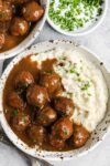Slow Cooker Meatballs and Gravy